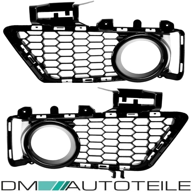 Stoßstangengitter Grill SET 3-teilig Schwarz glanz passt für BMW F30 F31 M-Paket 11-19
