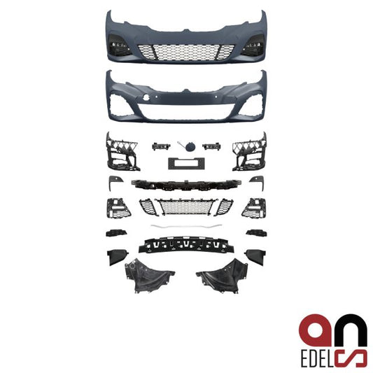 AN Umbau Sport Stoßstange vorne für Parkhilfe (6x) passt für BMW 3er G20 G21 Serie auch M-Paket + ABE