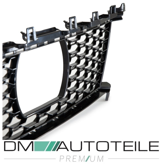 Lüftungsgitter Gitter vorne für Modelle mit Active Cruise Control (ACC)+ Driver Assistent schwarz glanz passt für BMW 3er ...