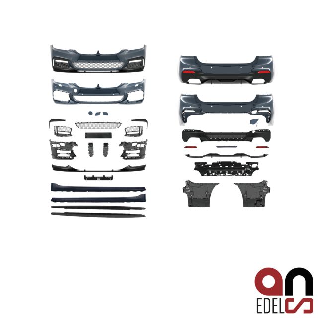 AN 540i Sport Performance Umbau Bodykit Stoßstange Vorne Seite Hinten passt für BMW 5er G30 Limousine auch M-Paket 17-