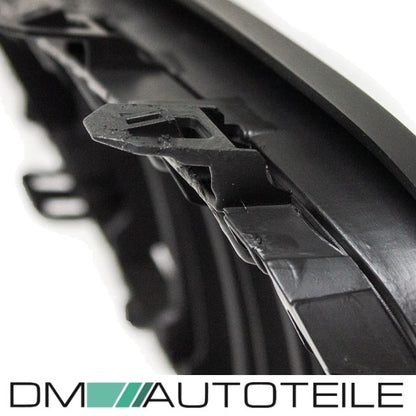 SET Doppelsteg Kühlergrill Schwarz MATT Grill passend für BMW 5er E60 E61 + LCI