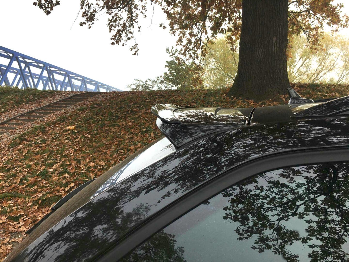 Spoiler CAP für SKODA OCTAVIA 3/3FL RS Kombi schwarz matt