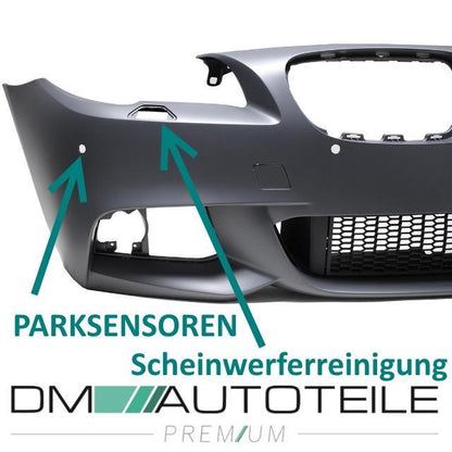 Sport Stoßstange vorne für PDC / SRA passend für BMW 5er F10 F11 M-Paket 10-13