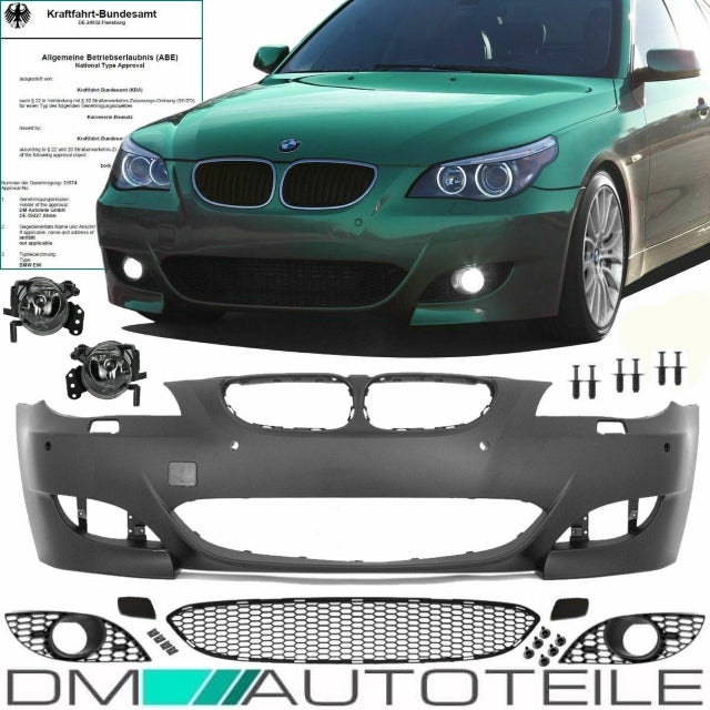 Sport Stoßstange für SRA/PDC+Nebel Set 03-07 passt für BMW E60 E61 außer M5 ABE*