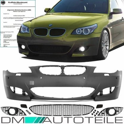 FRONT Stoßstange Sport PDC/SRA LCI passt für BMW 5er E60 E61 Facelift 07-10+ABE*
