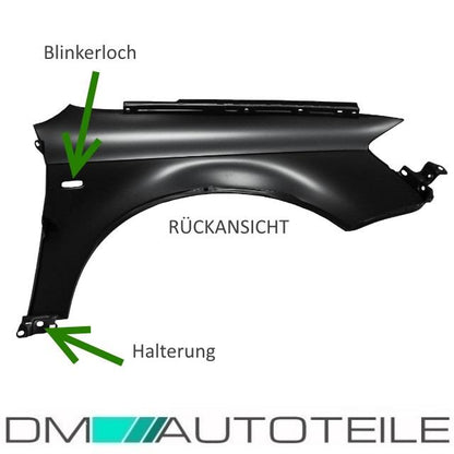 Audi A4 B7 Limousine Avant Kotflügel vorne links 04-07 mit Blinkerloch