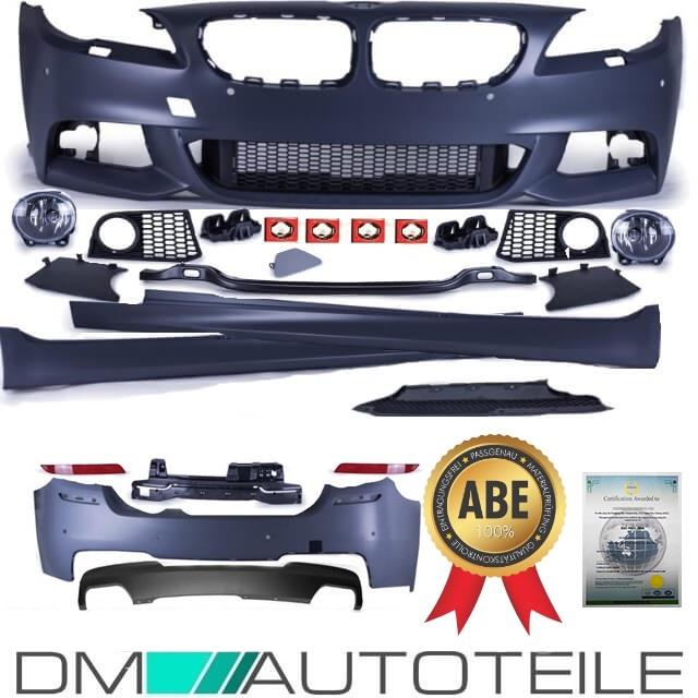 Umbau Bodykit Sport Stoßstange Vorne + hinten +Seite passt für BMW 5er F10 Serie & M-Paket 550i +ABE*