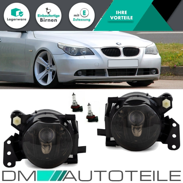 Nebelscheinwerfer SET Nebellampen Schwarz HB4 passt für BMW E60 E61 E90 E91 X3 E63 E64