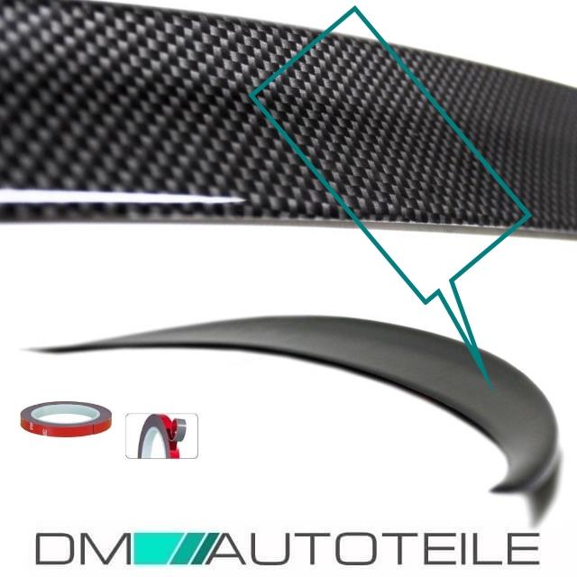 Heckspoiler Heckspoilerlippe Carbon hochglanz Optik + 3M passend für BMW F10