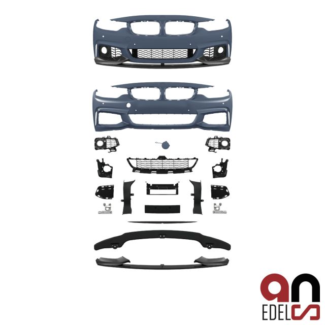 AN Sport- PERFORMANCE Stoßstange + Spoiler passt für BMW 4er F32 F33 F36 mit M-Paket