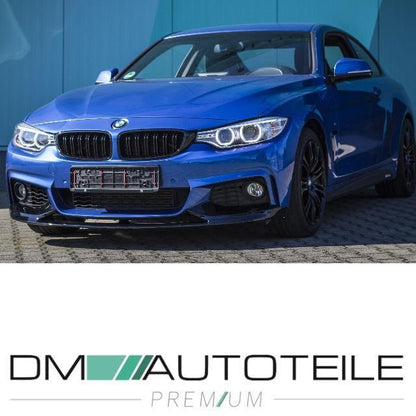 Spoiler + Doppelsteg Kühlergrill Schwarz passt für BMW F32 F33 F36 M-Paket ABE*