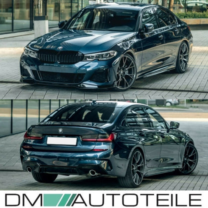 Sport-Performance Bodykit + Spoiler Schwarz hochglanz passt für BMW 3er G20 G21 mit M-Paket