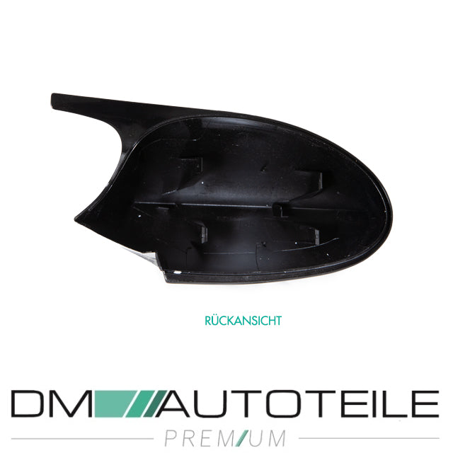 Set Spiegelkappen schwarz Glanz Vorfacelift Modelle passt für BMW E90 E91 05-08 E92 E93 06-10 nicht M