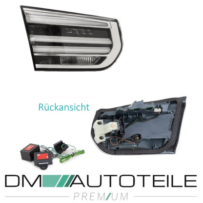 LED Lightbar Rückleuchten SET Weiss Facelift Design passt für BMW 3er F30 Limousine 2011-2015