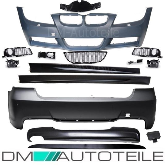 Bodykit Stoßstange Set ohne PDC passt für BMW E90 05-08 Serie oder M-Paket +ABE*