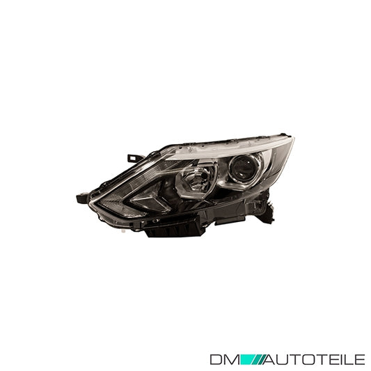 Hauptscheinwerfer links H11 H7 passt für Nissan Qashqai II ab 02/2014 -