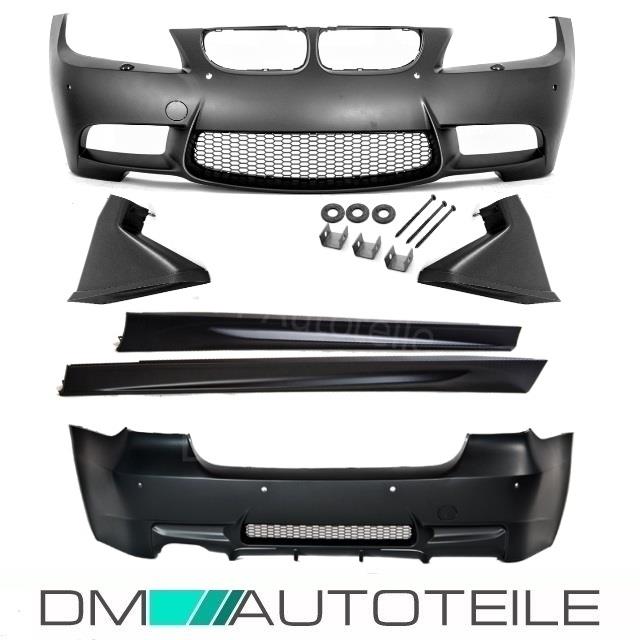 Bodykit Komplett Stoßstange E92 E93 Sport Look passt für BMW E90 E91 08-11 LCI