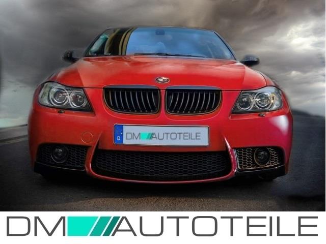 Sport Stoßstange vorne ohne PDC+Set NSW Smoke passt für BMW 3er E90 E91 +ABE*