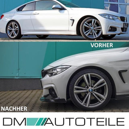 Frontspoiler Sport-Performance Carbon Glanz passt für BMW 4er F32 F33 F36 mit M-Paket + ABE*