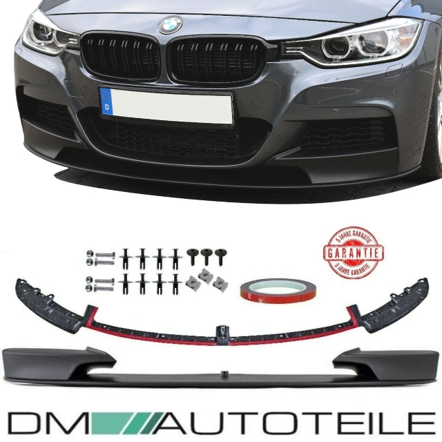 Frontspoiler Lippe Sport-Performance Schwarz Matt passt für BMW 3er F30 F31 mit M-Paket +ABE*