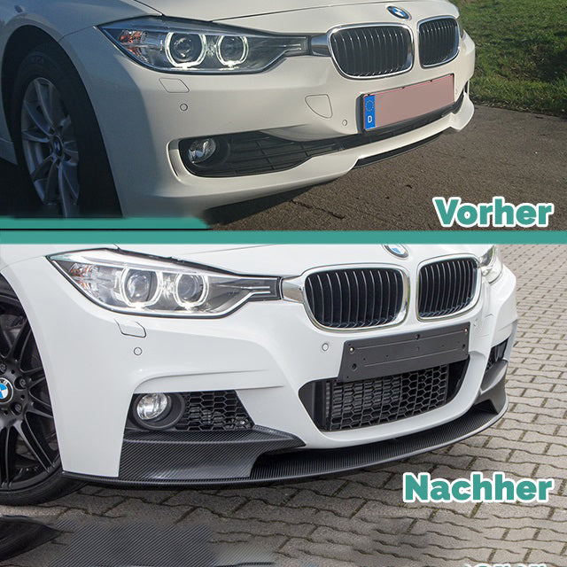 Frontspoiler Lippe Sport-Performance Schwarz Matt passt für BMW 3er F30 F31 mit M-Paket +ABE*