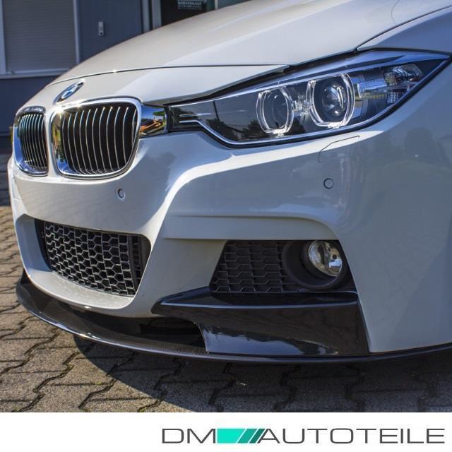 Sport-Performance Spoiler + Diffusor + Ansätze SET hochglanz Schwarz LACKIERT passend für BMW 3er F30 mit M-Paket