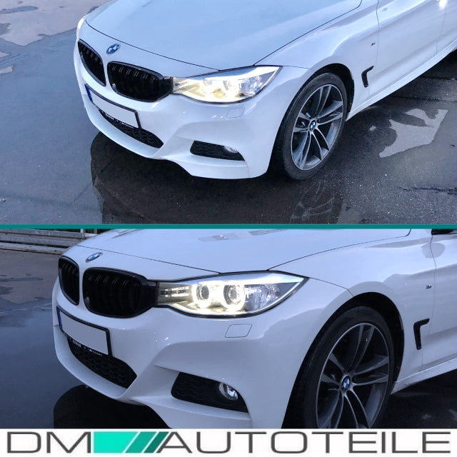 Kühlergrill Grill Schwarz Glanz Doppelsteg Sport passend für BMW 3er F34 GT bj.13-18