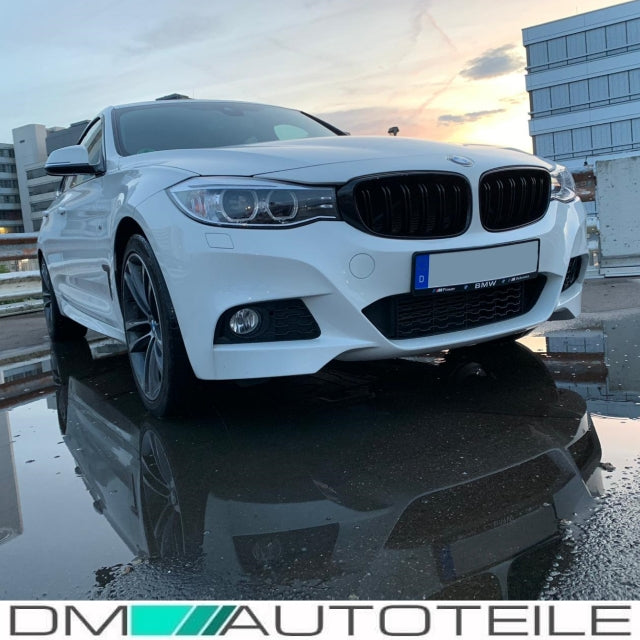 Kühlergrill Grill Schwarz Glanz Doppelsteg Sport passend für BMW 3er F34 GT bj.13-18