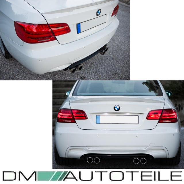 Diffusor hinten 4-Rohr passt für BMW E92 E93 mit M-Paket Stoßstange + CSL M3 AGA