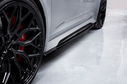 Seitenschweller Ansatz für V.1 für Audi RS6 C8 / RS7 C8 schwarz matt