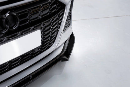 Front Ansatz V.1 für Audi RS6 C8 / RS7 C8 schwarz Hochglanz