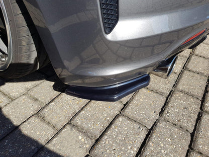 Heck Ansatz Flaps Diffusor für VOLKSWAGEN SCIROCCO MK.3 R FACELIFT Carbon Look