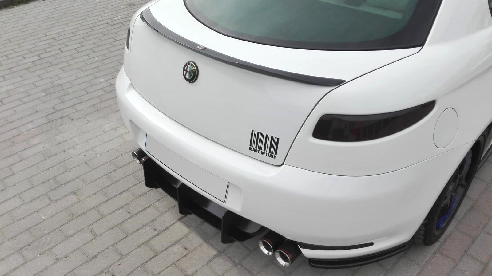 Diffusor Heck Ansatz für Heckschürze für ALFA ROMEO GT