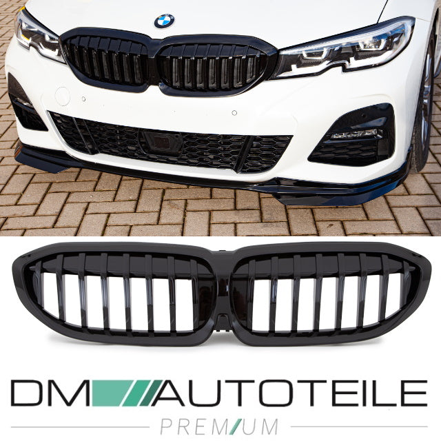 Set Performance Kühlergrill schwarz Glanz passt für den BMW 3er G20 G21 ab 2019 auch für Kamera + ABE