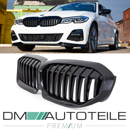 Set Performance Kühlergrill schwarz Glanz passt für den BMW 3er G20 G21 ab 2019 auch für Kamera + ABE