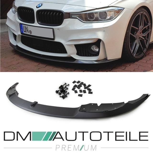 Sport Front Spoiler Lippe schwarz Matt passt für BMW 3er F30 F31 M3 Zubehör Stoßstange oder Hausmarke 1680+1635