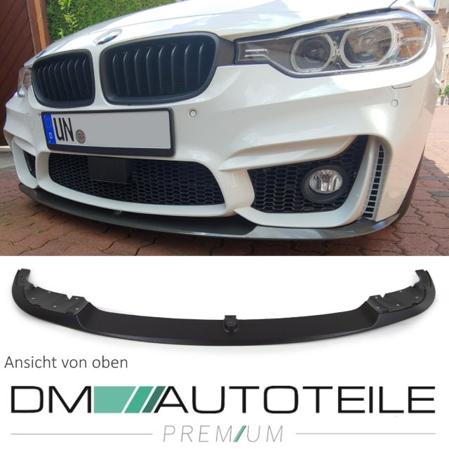 Sport Front Spoiler Lippe schwarz Matt passt für BMW 3er F30 F31 M3 Zubehör Stoßstange oder Hausmarke 1680+1635