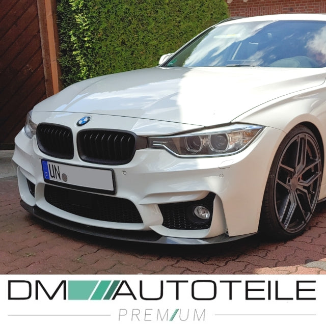 Sport Front Spoiler Lippe schwarz Matt passt für BMW 3er F30 F31 M3 Zubehör Stoßstange oder Hausmarke 1680+1635