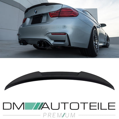 Set Heckspoiler Sport-Performance schwarz matt Kofferraumspoiler Performance V für BMW 4er F32 Coupe Bj 2014>