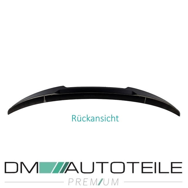 Set Heckspoiler Sport-Performance schwarz matt Kofferraumspoiler Performance V für BMW 4er F32 Coupe Bj 2014>