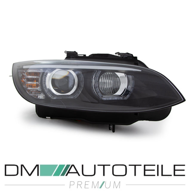 Xenon Scheinwerfer U LED Angel Eyes Klarglas schwarz Bj 05-10/Tagfahrlicht+Kurvenlicht D1S/H3 passt für BMW E92/E93 06-10