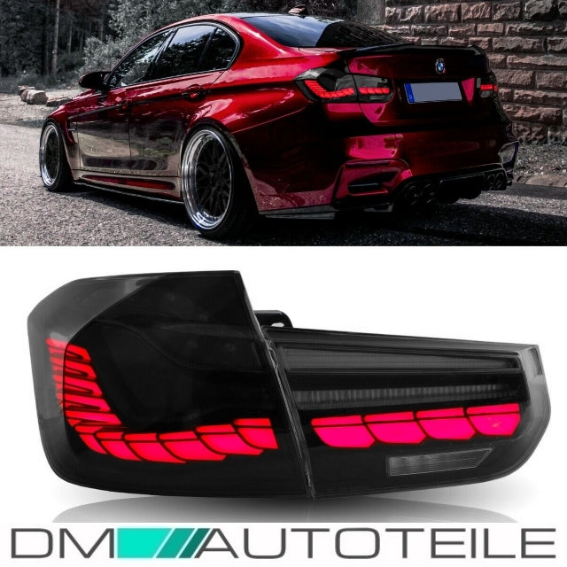 Set LED Rückleuchten Set Smoke Schwarz dynamische Blinker Funktion passt für BMW F30 F35 Bj 13-18