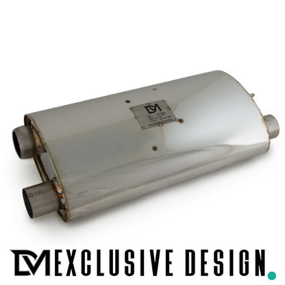 DM Exklusive Line Duplex Auspuffanlage Edelstahl schwarz glanz +ABE passt für BMW 3er F30 F31 4er F32 F33 Diesel 316d 318d...