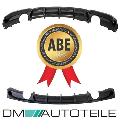 DM Exklusive Design Duplex 335d Auspuffanlage Performance+Diffusor Edelstahl Blenden Carbon glanz Made in Germany passt fü...