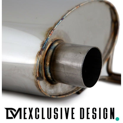 DM Exklusive Design Duplex 335d Auspuffanlage Performance+Diffusor Edelstahl Blenden schwarz glanz Made in Germany passt f...
