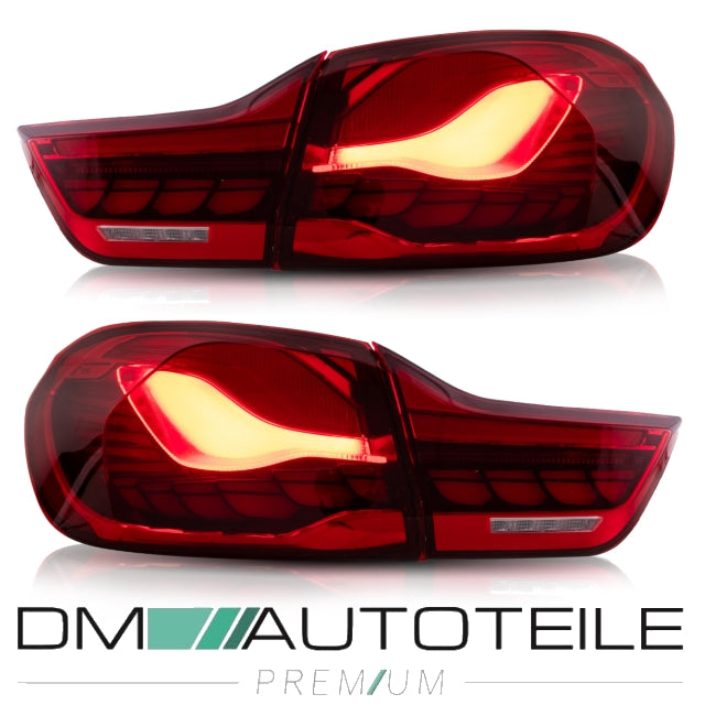 Rückleuchten SET OLED Smoke Klarglas dynamisch passt für BMW 4er F32 F33  F36 F82 F83