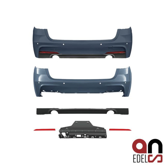 AN Sport Heck Stoßstange Duplex 335 hinten mit/ohne PDC passt für BMW 3er F31 Touring Serie & M-Paket