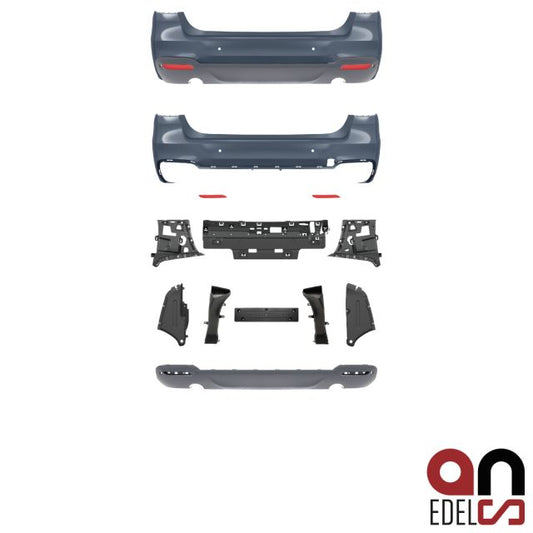 AN Sport Paket Stoßstange hinten mit/ohne PDC duplex 335 passt für BMW 3er F34 Gran Turismo GT Serie & M-Paket