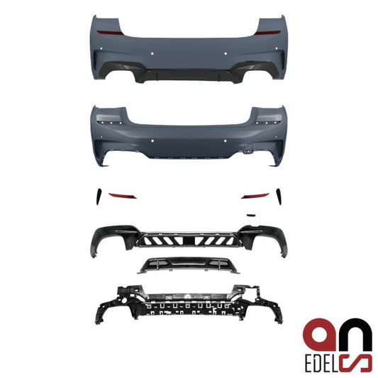 AN Sport Performance Stoßstange hinten grundiert passt für BMW 3er G20 Limousine Serie auf M340i + ABE