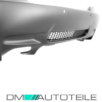 Sport Stoßstange Hinten passt für BMW E92 E93 06-13 Duplex Diffusor nicht M3